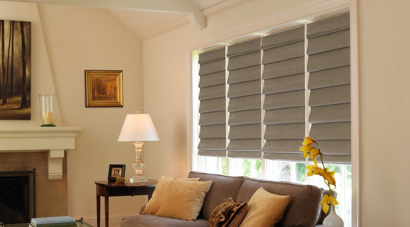 Roman shades window treatments